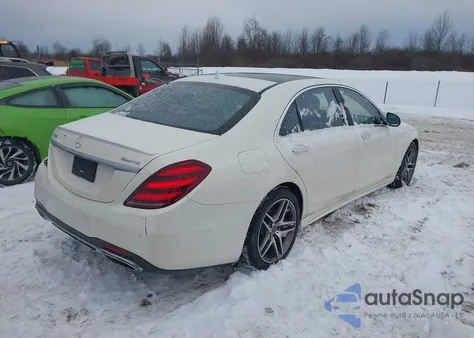 2019 Mercedes-Benz S 560 4Matic z USA, uszkodzony, nr VIN WDDUG8GB3KA433060